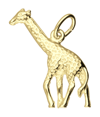 Gouden Giraf ketting hanger