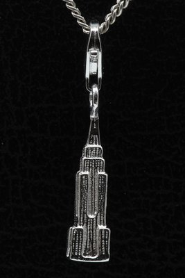 Zilveren Empire State Building New York hanger en/of bedel