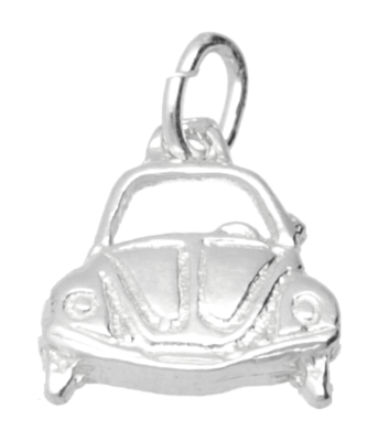 Zilveren Auto Kever front ketting hanger