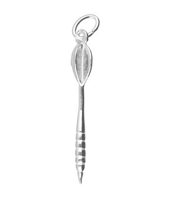 Zilveren Dartpijl ketting hanger - klein