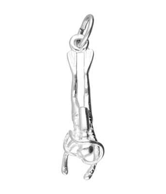 Zilveren Duiker ketting hanger - klein