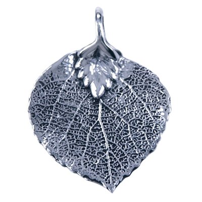 Zilveren Bodhi boomblad ketting hanger
