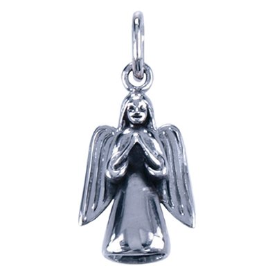 Zilveren Engel ketting hanger - 2
