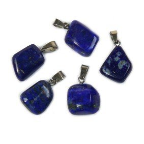 Lapis Lazuli edelsteen ketting hanger rvs
