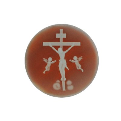 MY iMenso agate cameo insignia cross red 33mm - uitlopend