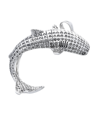 Zilveren Walvishaai XL kettinghanger