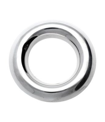 Zilveren Ring bol rond massief XL kettinghanger