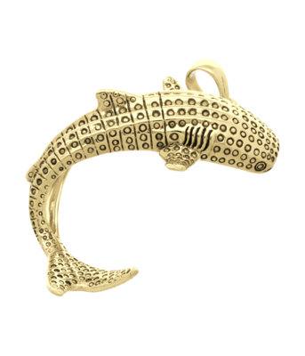 Gouden Walvishaai XL kettinghanger