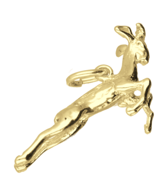Gouden Gazelle kettinghanger