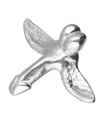 Zilveren Penis met vleugels kettinghanger
