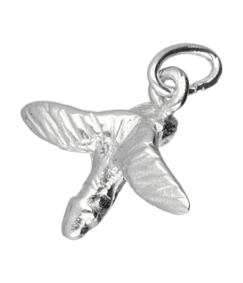 Zilveren Penis met vleugels klein kettinghanger