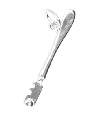 Zilveren Glassnijder ketting hanger