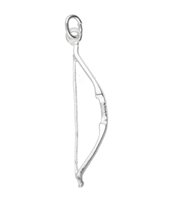Zilveren Handboog ketting hanger