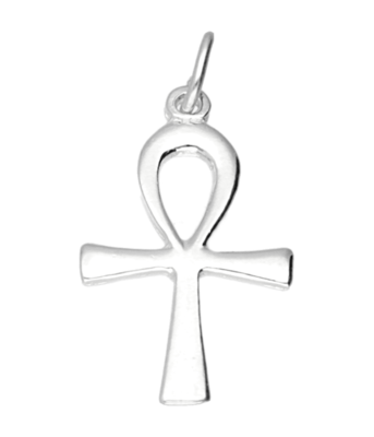 Zilveren Ankh ketting hanger - klein