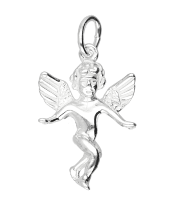Zilveren Engel ketting hanger