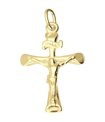 Gouden Kruis corpus ketting hanger