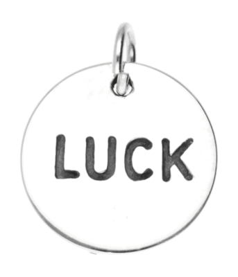 Zilveren Luck kettinghanger