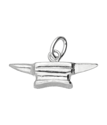 Zilveren Aambeeld ketting hanger