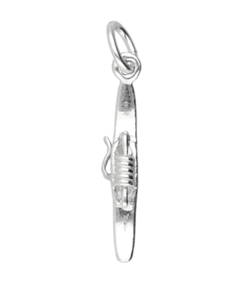 Zilveren Weefspoel ketting hanger