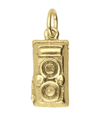 Gouden Fototoestel - Fotocamera antiek ketting hanger