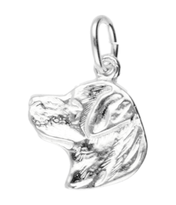 Zilveren Rottweiler ketting hanger