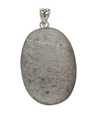 Zilveren Dendriet Opaal edelsteen ovaal XL hanger
