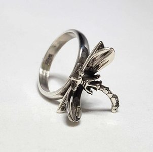 Zilveren Ring met Libelle