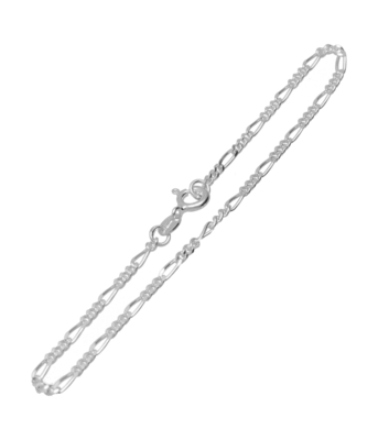 Zilveren Figaro armband 19 cm 