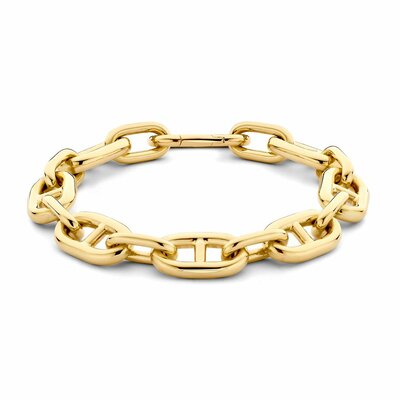 Gouden Armband 14 karaat 585 geelgoud 20 cm met Gucci schakel