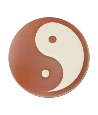 MY iMenso "yin&yang" agate cameo 33mm insignia - uitlopend (Red)