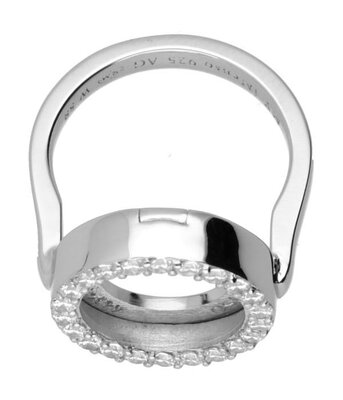 MY iMenso 925/rhod-plated ring for 14mm cz 8/023 size 58 / 18.5