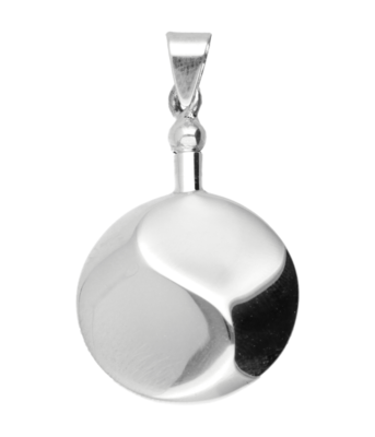 Zilveren Ashanger Yin Yang ketting hanger